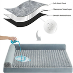 Orthopedic Sofa Pet Bed for Large Dogs with Waterproof Lining, Nonskid Bottom, Removable Washable Cover, Joint Relief Comfort Dog Bed, Durable Pet Sofa Bed Gray