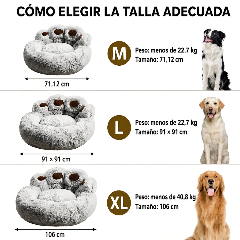 Cama para Perros, Sofá Acolchado con Respaldo y Bordes Elevados, Superficie de Felpa Ultrasuave, Colchón Suave y Cómodo, Gris